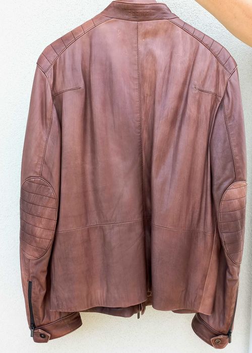 casaco de couro   de  homem de marca lagerfeld