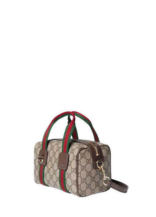 Сумка Gucci Mini GG Handbag Soft Monogram Coated Fabric Beige/Dark Bro