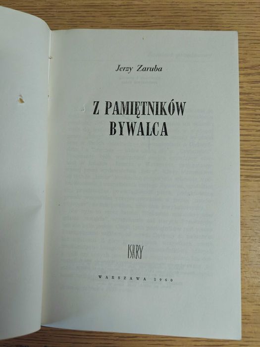 Jerzy Zaruba Z PAMIĘTNIKÓW bywalca 1960