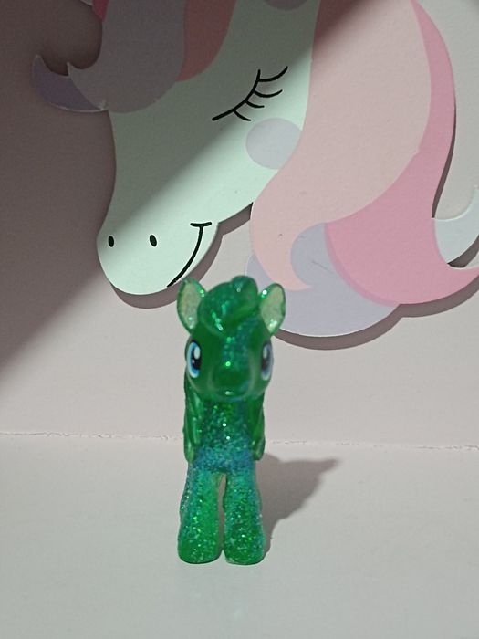 My Little Pony Emerald Ray glitter G4 Hasbro figurka MLP unikat kucyk