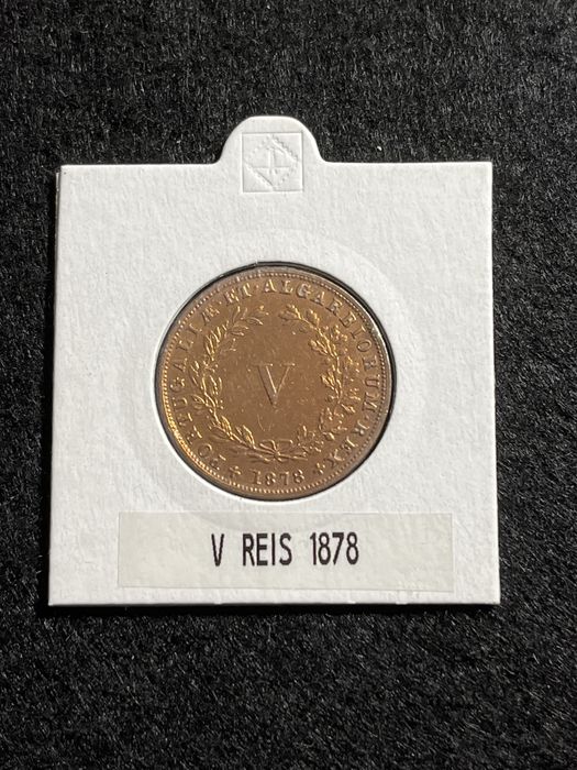 V Reis 1878  ( Cobre )