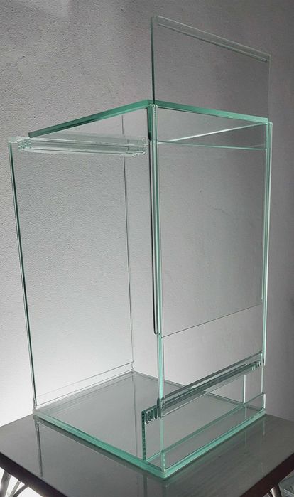 Profesjonalne Terrarium 20x20x35cm szkło potrójna wentylacja EKO