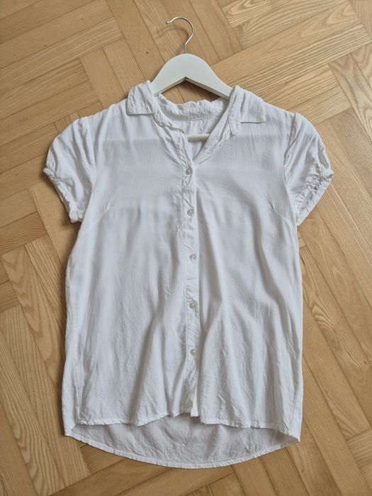 Elegancka biała bluzka wizytowa h&m 158-164