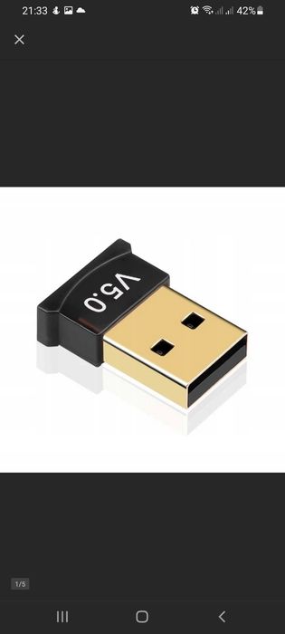 ADAPTER BLUETOOTH 5.0 DONGLE USB do PC komputera konsoli itp