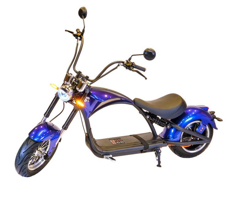Электроскутер Чоппер Mangosteen Chopper blue 3000W 30 Аh