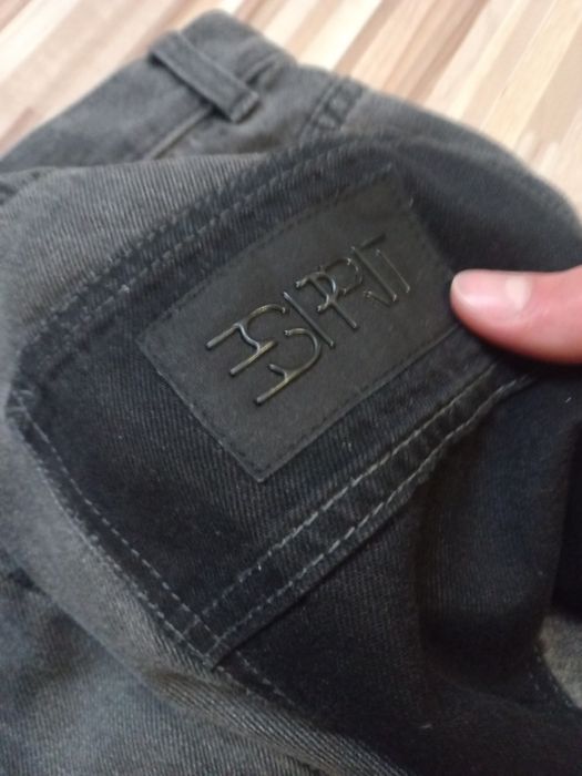 Czarne baggy jeans szerokie spodnie Esprit