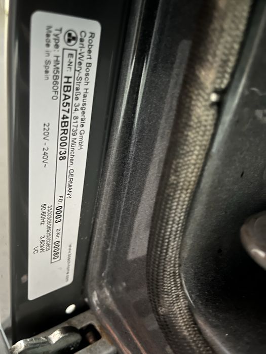 Forno Bosch avariado