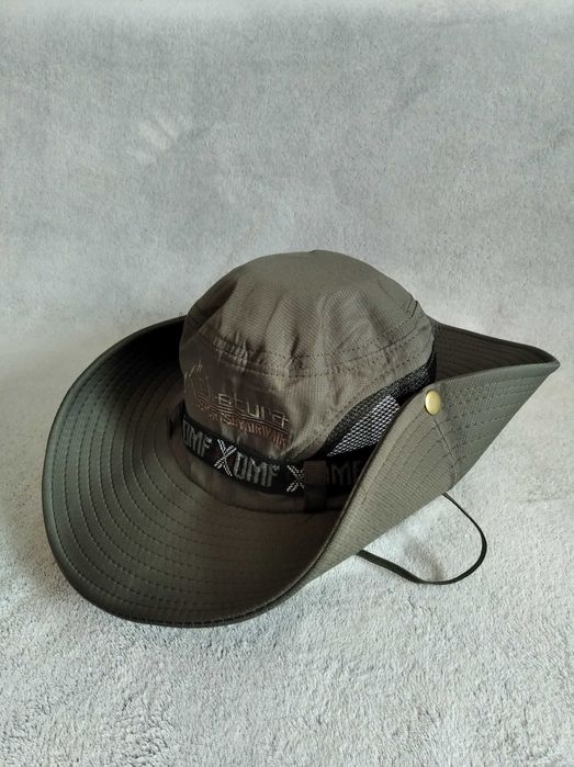 Kapelusz turystyczny trekkingowy Metura 55 - 58 cm Unisex ciemozielony