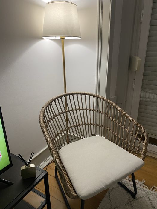 Cadeira de vime ou rattan