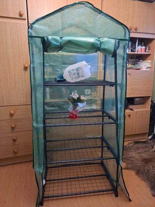 Szklarnia Balkonowa Ogrodowa Tunel Foliowy Mocna Rośliny Kwiaty Zioła