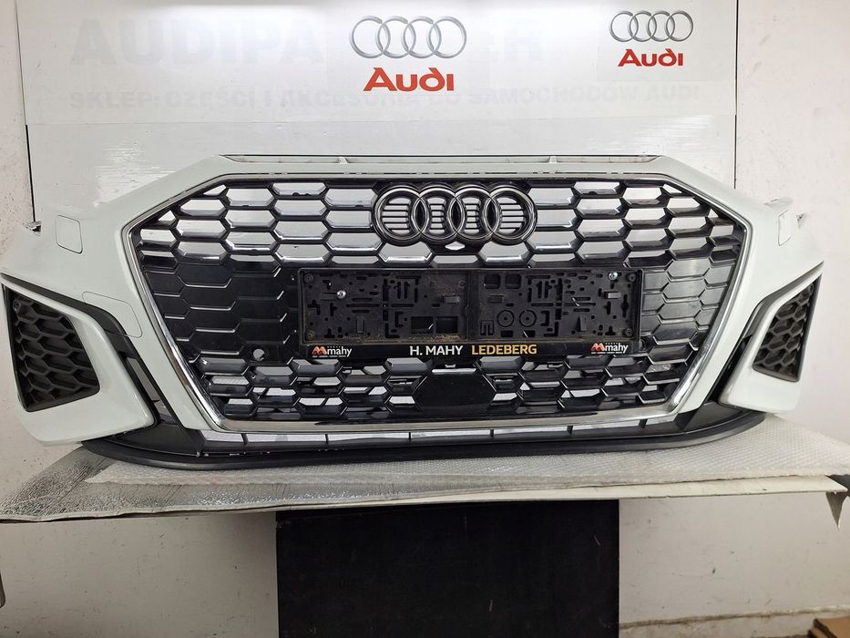 ZDERZAK AUDI A3 8Y 8Y0 S-LINE 23018-2023 OE PRZED LIFTEM OE CHROM EDITION