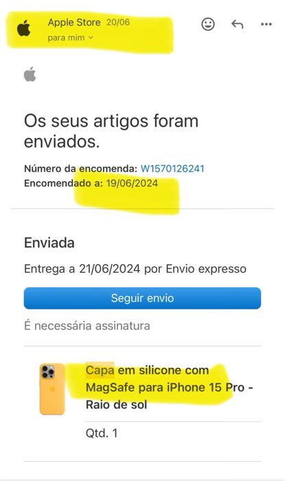 Capa Apple Iphone 15 nova a estrear