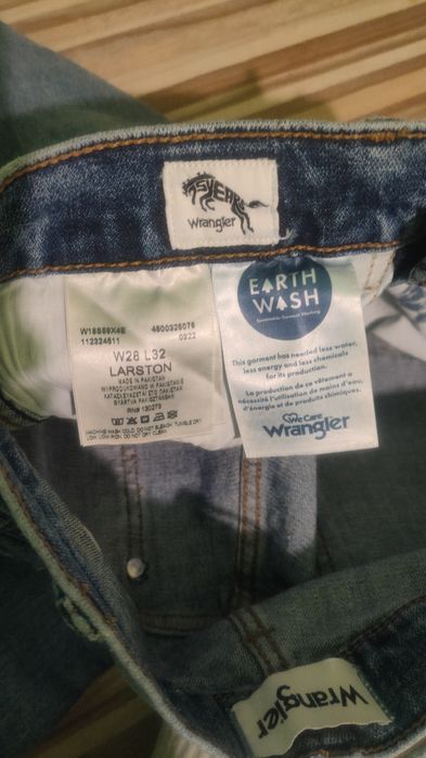 Wrangler Larston Jeansy Niebieskie