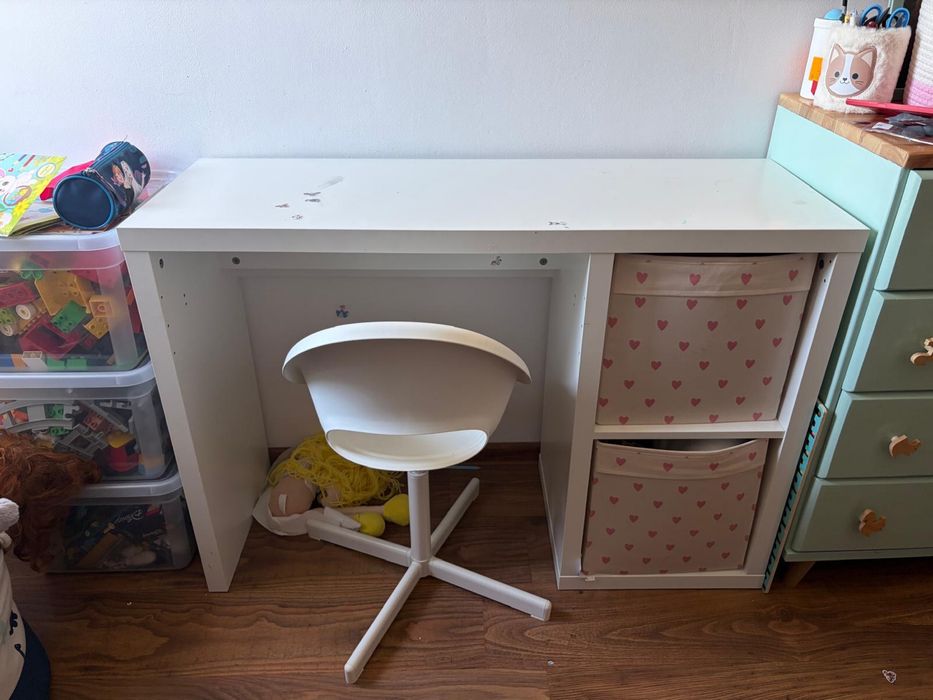 Kallax/Loberget biurko i krzesło