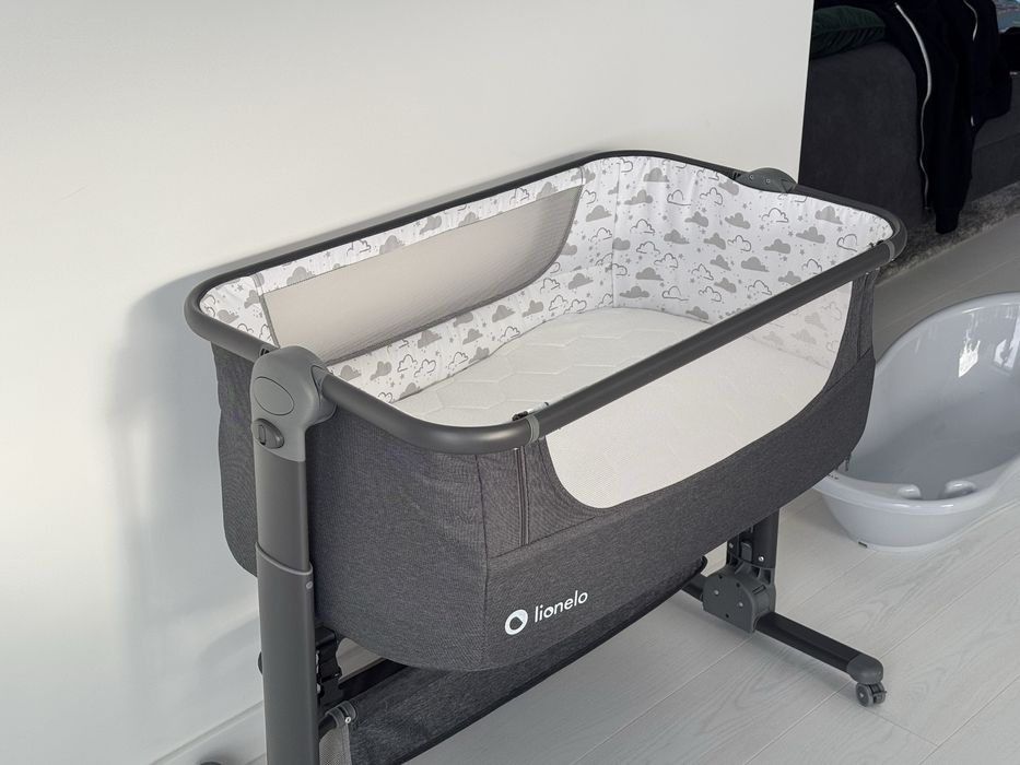 ŁÓŻECZKO LIONELO TIMON + Wanienka + Materac Stan Idealny Real Foto