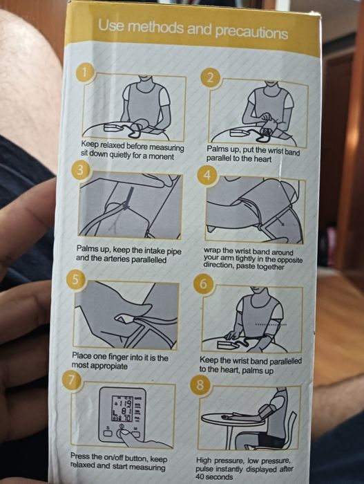 medidor de tensão arterial eletrónico de braço