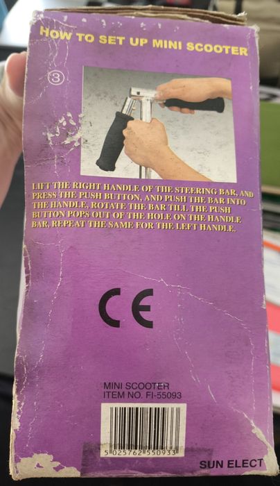 Trotinete nova com saco de transporte