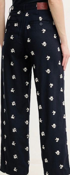 Spodnie z lnem Pepe Jeans