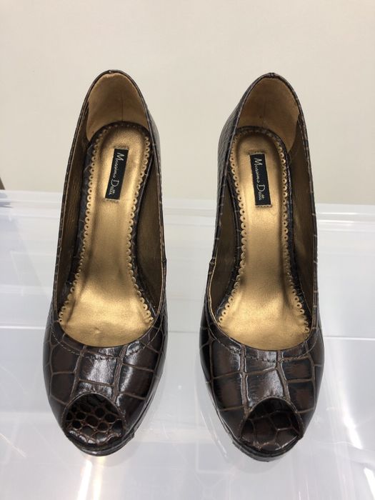 Sapatos Senhora Massimo Dutti Pele 36 Castanho