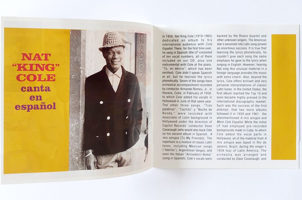 CD Nat "KING" Cole - Canta en Español