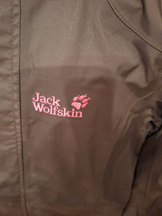 Jack Wolfskin, dziewczęca kurtka przeciwdeszczowa, r. 140/146
