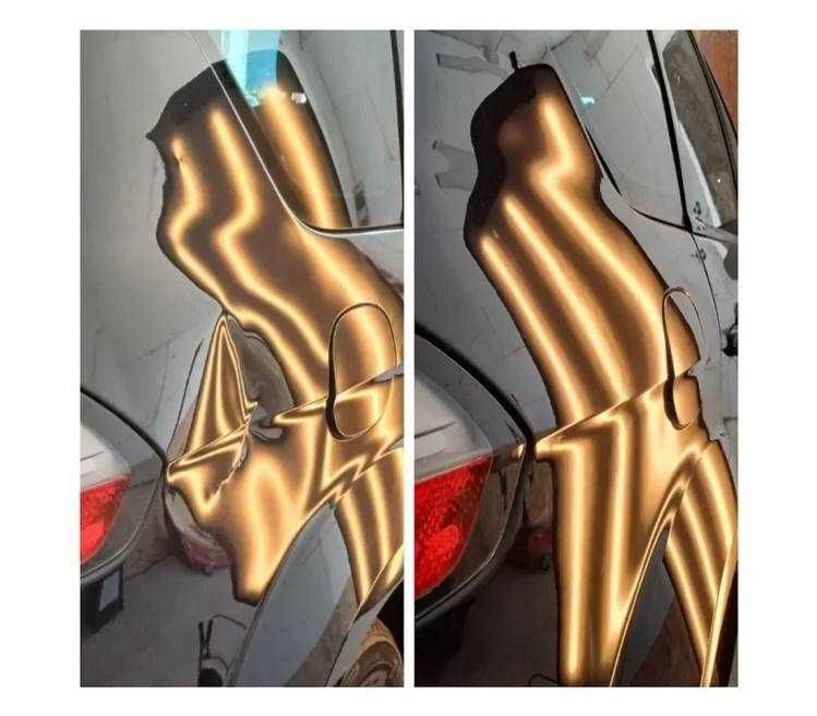 Usuwanie wyciaganie wgnieceń bez lakierowania bez malowania metod PDR