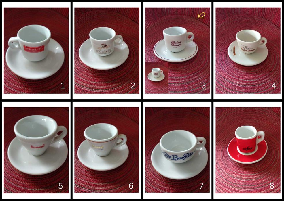 Chávenas de Café com Pires de coleção