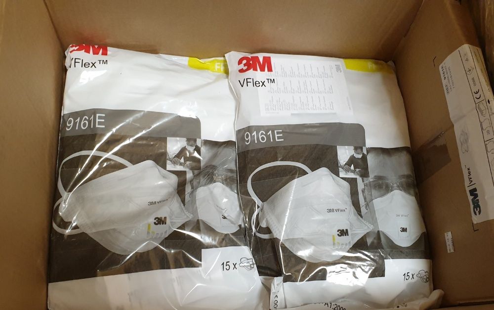 Półmaska Maseczka ochronna 3M VFlex Maseczka antywirusowa 3M -15 sztuk
