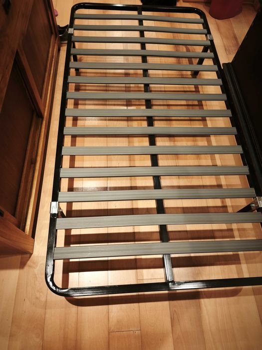 estrado cama solteiro com pés