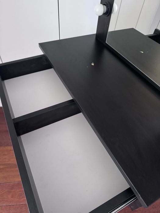 Toaletka z lustrem "LENA BLACK "