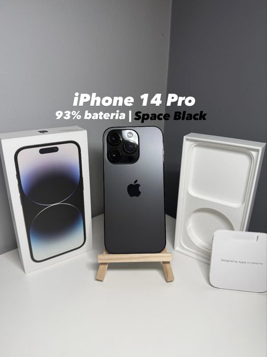 iPhone 14 Pro | 93% bateria | Space Black | Piękny!