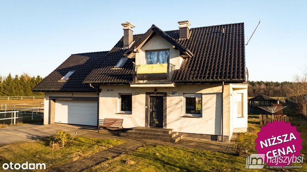 Poczernin/Przemocze - dom 222m 2 z dużą działką