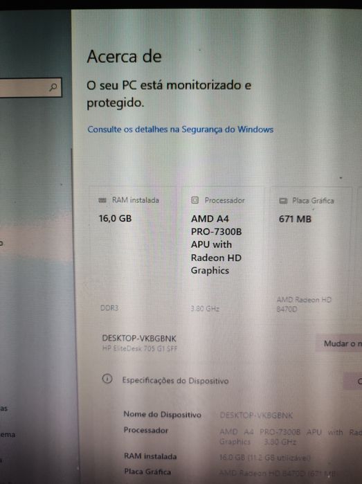 HP elitedesk 705 g1 SFF 16gb ram