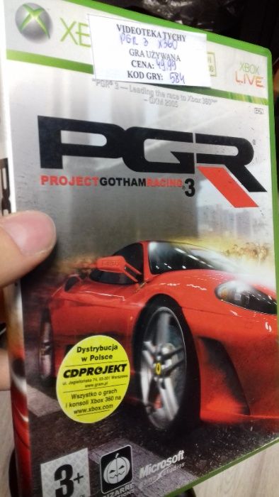 PGR 3 Xbox 360, project gotham racing xbox 360, sklep