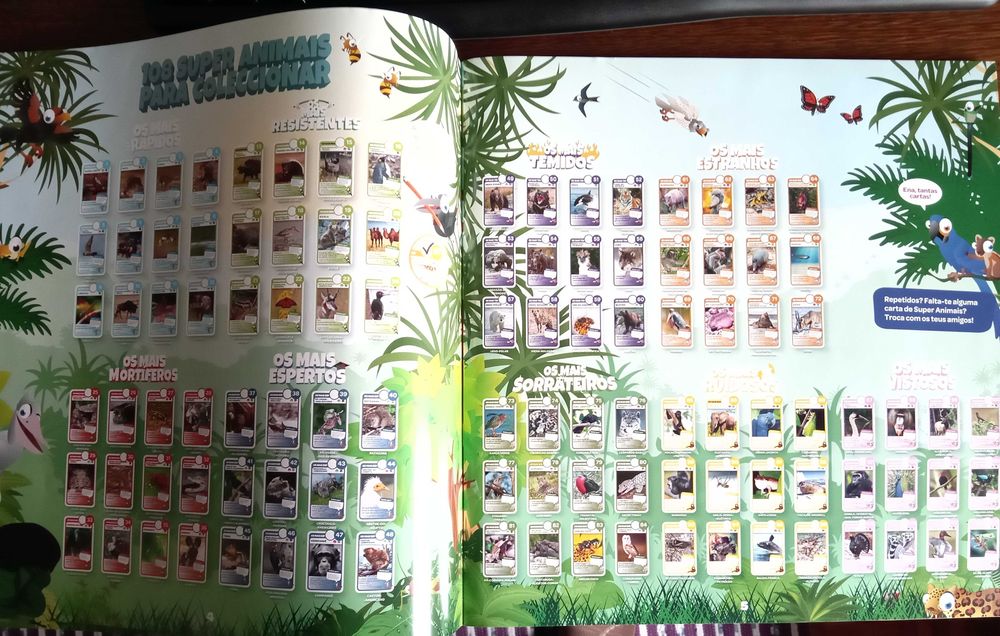 Super Animais - - - Colecção Completa - Pingo Doce - - - - - Cromos