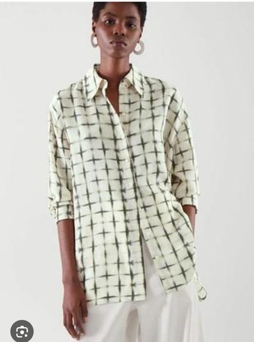 100 % шовк. Шовкова сорочка СOS. Рубашка COS шелк.Шелковая рубашка COS