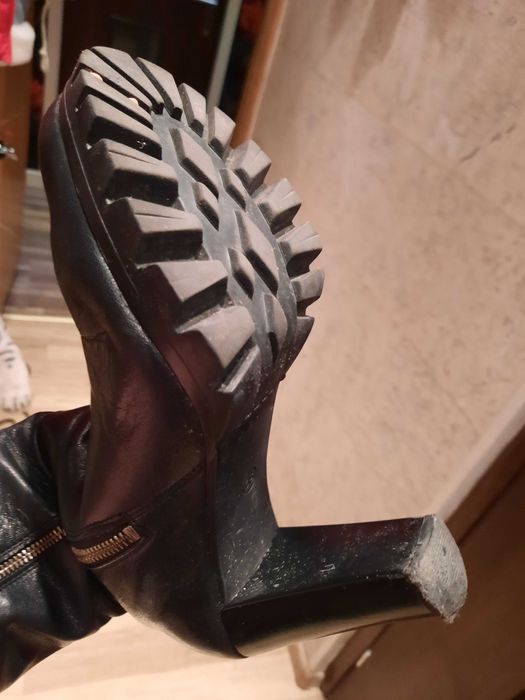 Botki  Kazar skórzane  czarne 38