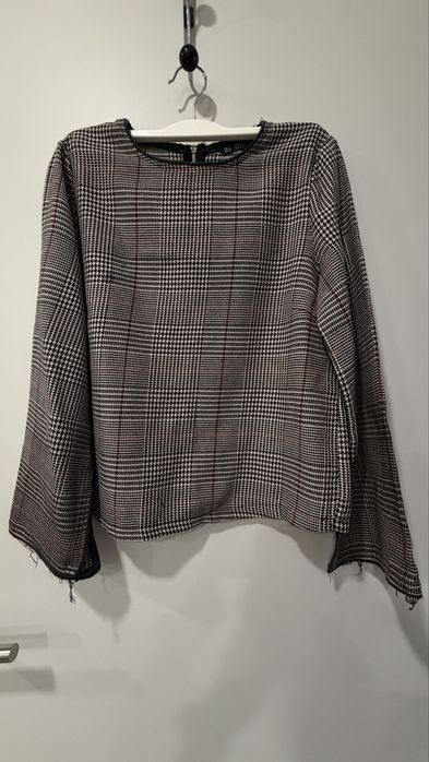 Camisola xadrez com fecho atrás