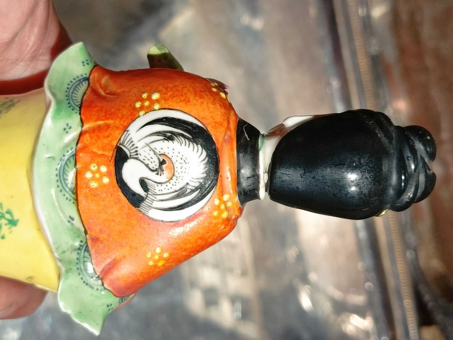 Escultura Divindade Chinesa Centenária República 26 cm