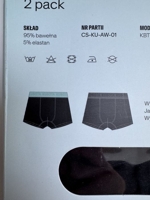 Bokserki Kubota bawelniane 2 pak xxl
