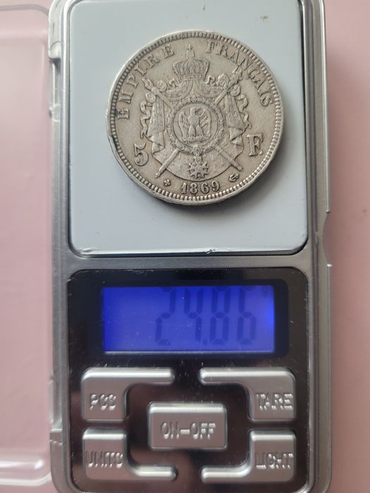 5 Franków 1869 Francja Napoleon III