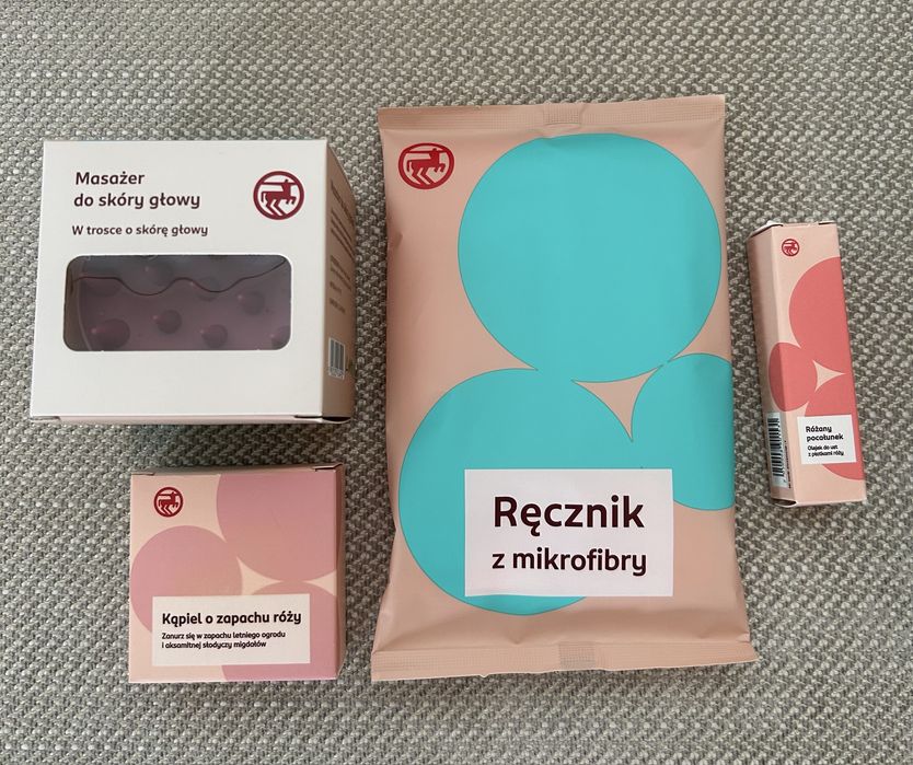 Rossmann ręcznik masazer olejek kula