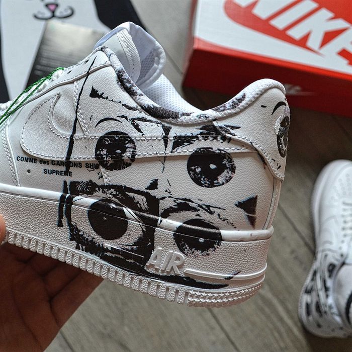 Мужские кроссовки Nike Air Force 1 Low х Comme des Garçons Supreme