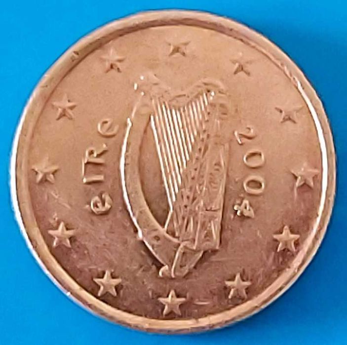 1 cêntimo de 2004 da Irlanda, Harpa