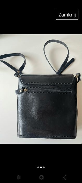 Torebka listonoszka skóra naturalna