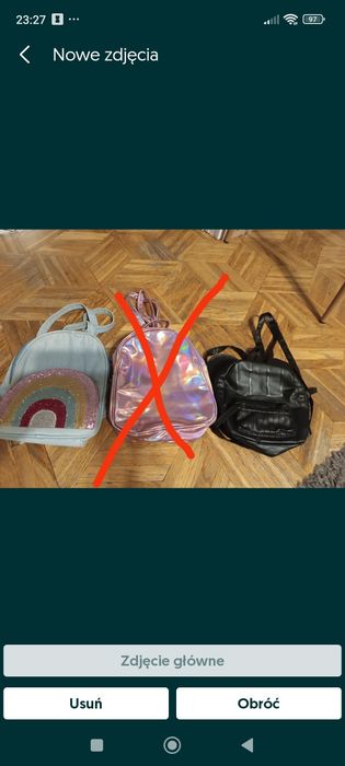 Plecaczki dziewczęce 2 sztuki
