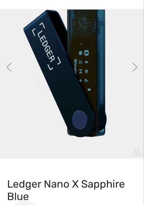 Криптокошелек ,холодный кошелек  Ledger Nano X Sapphire Blue