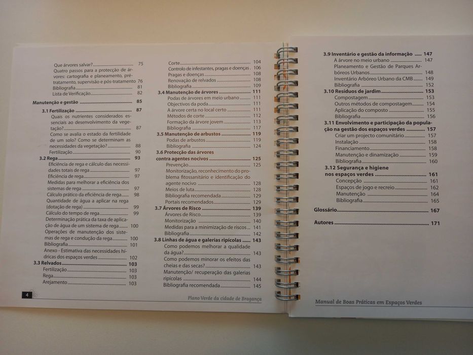 Manual de boas práticas em espaços verdes