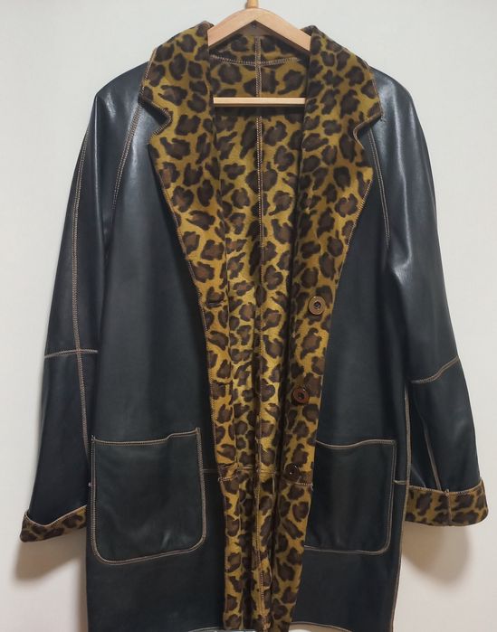 куртка кожаная, двусторонняя