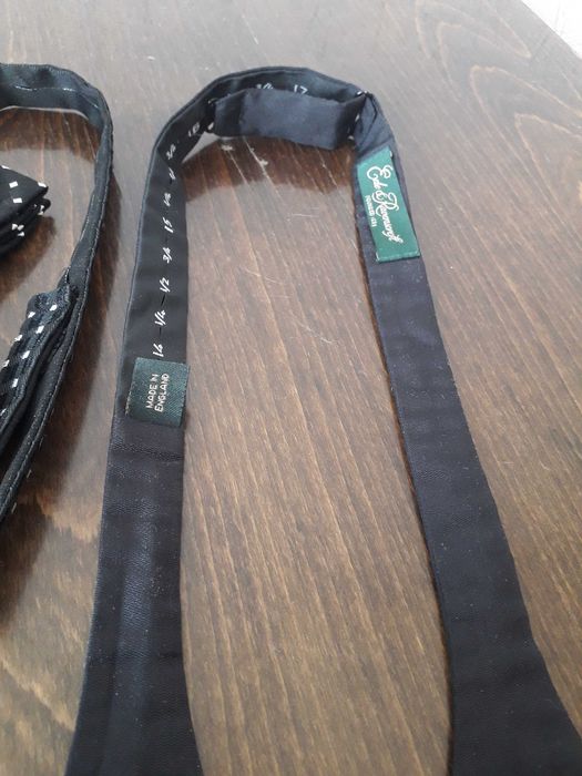 Английская черная бабочка Bowtie шелк оригинал